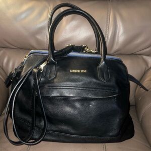 London Fog Black Satchel Bag